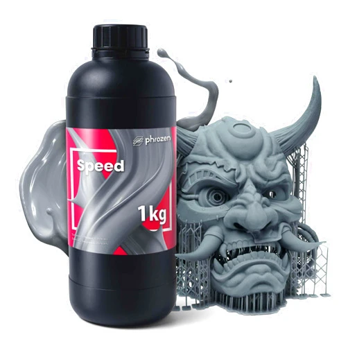 phrozen 3D Printer Rapid Resin [Speed], 405nm LCD UV-Curing Photopolymer Resin, Low Shrinkage, High Precision Printing, Low Odor, Non-Brittle, Easy to Print, and Fast Printing (1KG)