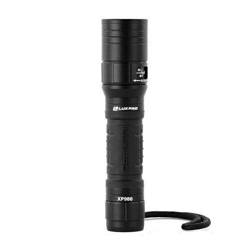 LUXPRO XP980 Pro Series Rechargeable Utility LED Flashlight - 760 Lumens - Bright Flashlight with 24.5-Hour Run time & Ergonomic Handle