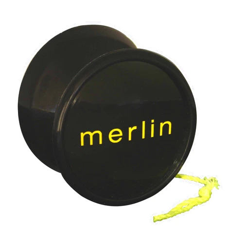 Yoyo King Merlin Pro Yoyo with Ball Bearing Axle and Extra String … (Black)