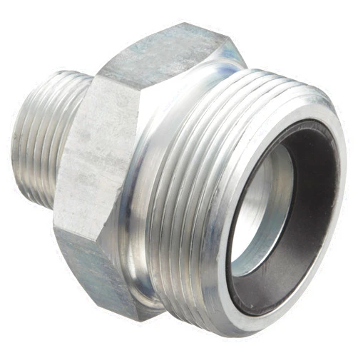 Dixon Boss GM8 Plated Steel Hose Fitting, Spud for GJ Boss Ground Joint Seal, 3/4