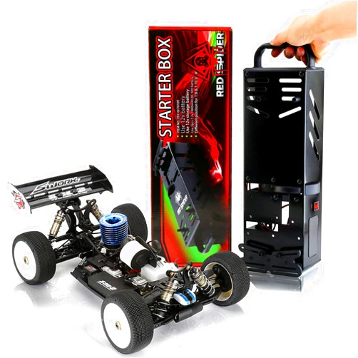 Chanmoo 1/8 RC Car Starter Box 1/10 Scale Power Box 8IGHT and 8IGHT-T Starter Box for 1/8 1/10 Buggies and Truggys and Losi RC Nitro Engine
