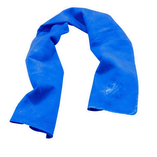 Ergodyne Chill-Its 6602 Evaporative Cooling Towel, Blue 13 inches x 29.5 inches