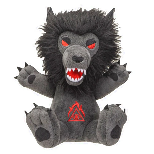 WOLFBITE BOXING Werewolf Plush Scary Wolf Animal, Gothic Hellions Collection, 8 inches