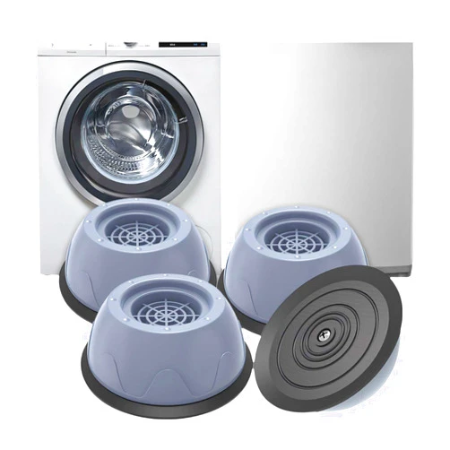 SKARORING 4 Pack Anti Vibration Pads for Washing Machine and Dryer, Washing Machine Foot Pads - 1.9in Hole Dia, Universal Fit for Washer, Dryer, and More - Sturdy PP+PVC Material