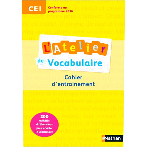 French Edition by Marianne André-Kérébel (Author), La Haye Fanny de (Author), Marie-Christine Pellé (Author) & 0 more L'Atelier de Vocabulaire - cahier exercices - CE1 (French Edition)