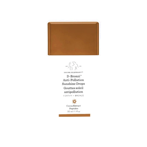 Drunk Elephant D-Bronzi Anti-Pollution Sunshine Serum Drops. Replenishing Face and Body Bronzing Serum for Fine Lines and Wrinkles (30 mL / 1 Fl Oz)