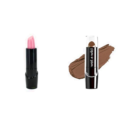 wet n wild Silk Finish Lipstick Hydrating Rich Buildable Lip Color with Vitamins A,E, & Macadamia, Cruelty-Free & Vegan - A Short Affair and Cashmere