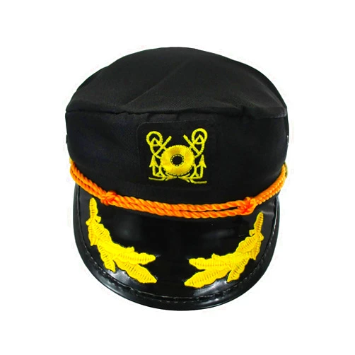 Nicky Bigs Novelties Adult Captain's Yacht Sailors Hat - Boating Snapback Adjustable Sea Admiral Cap Navy Costume Accessory