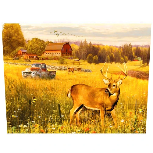 Cobble Hill Puzzle Company Ltd. Cobble Hill 500 Piece Puzzle - Deer Field - Sample Poster Included