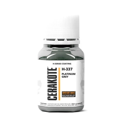 CERAKOTE (Oven Cure) H-Series Platinum Grey (4 oz) H-337T - Our Ceramic Technology Combines Performance with Color on All- Metals, Polymers + More - (Part B) Included