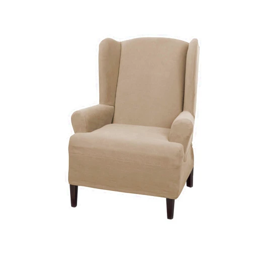 MAYTEX Pixel Stretch 1-pc Slipcover Wing Chair, Sand (4300315)