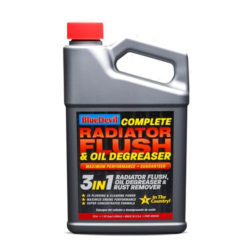 BlueDevil Products 00203 Radiator Flush & Oil Degreaser - 1 Quart