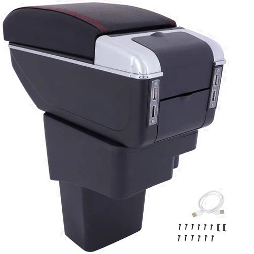 OCPTY Auto Center Console Lid Repair Kit for 2011-2015 FOR Nissan Juke Black