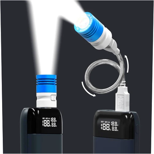Allmaybe XTAR PB2S Battery Charger USB Output Function with UL1 Mini Light for Indoor Reading Daily Lights