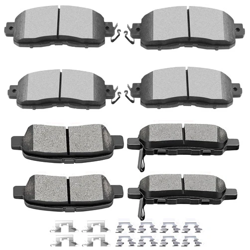 SCITOO D1650 D905 Front Semi-Metal Rear Ceramic Brake Pads Sets Fit For Nissan Altima 2013 2014 2015 2016 2017 2018 2019 2020 2021 2022 2023