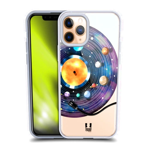 Head Case Designs Vinyl Disc Space Music Soft Gel Case Compatible with Apple iPhone 11 Pro
