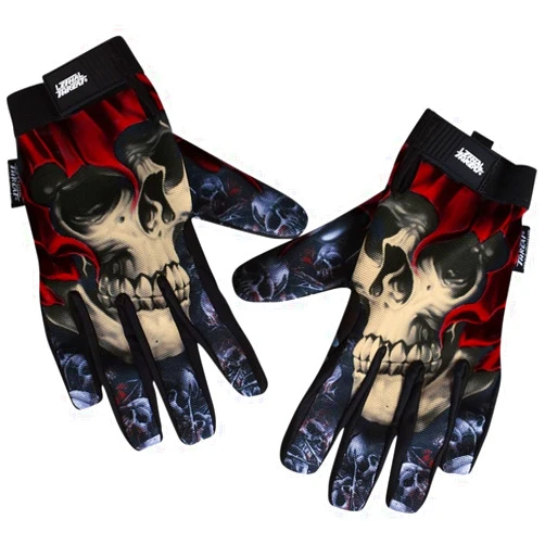 Lethal Threat Reaper Mens Textile Motorcycle Gloves Black LG