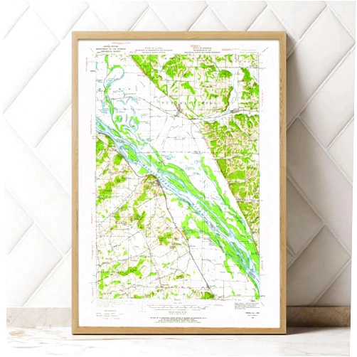 MG Global Historical Poster of Old Nebo 1934 Pleasant Hill Clarksville Illinois 309797 | 11x17 12x18 16x24 24x36 Unframed Print Wall Art for Gift | Vintage Antique Rustic Home Office Decor