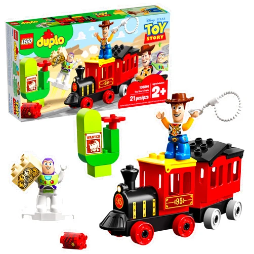 LEGO DUPLO Disney Pixar Toy Story Train 10894 Perfect for Preschoolers, Toddler Train Set includes Toy Story Character favorites Buzz Lightyear and Woody (21 Pieces)