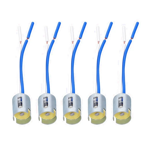 Aramox Turn Light Bulb Holder, 10PCS 1156 Bulb Sockets LED Turn Light Holder with 3.5in Harness DC 12V Flexible