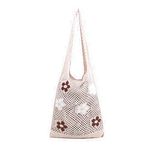 ENBEI boho Bags, Shoulder knit bag, y2k Tote bag aesthetic,Crocheted tote cute for women,hippie gifts