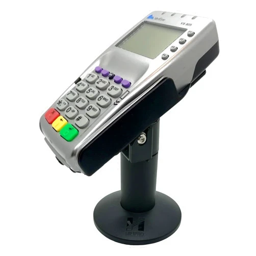HILIPRO Point of Sale Sturdy Metal Swivel Stand for Verifone VX805 - A Complete POS Kit Includes Adhesive Glue Pad and Hardware for Credit Card Payment Machine Stands