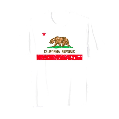 Patriotic State Flag TShirt Series All 50 States California State Flag TShirt Distressed Cool Tee Patriotic T-Shirt