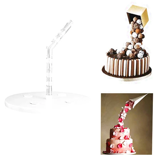 Dan&Dre Cake Pouring Kit Anti Cake Support Structure Reusable DIY Decorative Cake Kit Baking Tools Create Unique Cakes Easily for Birthday Parties,Weddings,Celebration Dinners