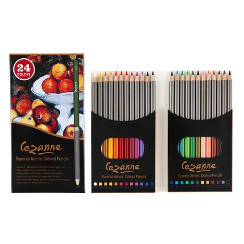Creative Mark Cezanne Premium Colored Pencil Set - Soft Wax Core Colored Pencils for Drawing, Blending, Coloring, Professional Artists & More! - 24-Count