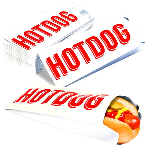 Avant Grub Grease-proof, Warming Foil Hotdog Wrapper Bags 200pk. Classic HotDog Bags in Aluminum Wrap, Keep Hot Dog Warm and Fresh. Super Durable Perfect Party Supplies for Carnival, Fundraiser, Concession Stand