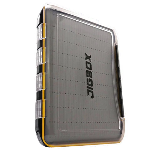 JIGBOX Deep Fishing Organizer Large, Double Sided, Waterproof, Holds Larger Jigs, Various Styles of Heads, Buck Tails, Weed Jigs, Swim Baits, Micro and Tungsten