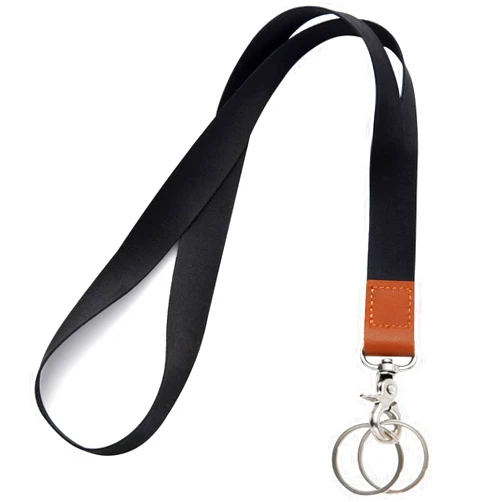 XCHIN Lanyards for Keys, Black Keychain Long Lanyard for Women Men, Cute Neck Lanyard for ID Badges Wallet
