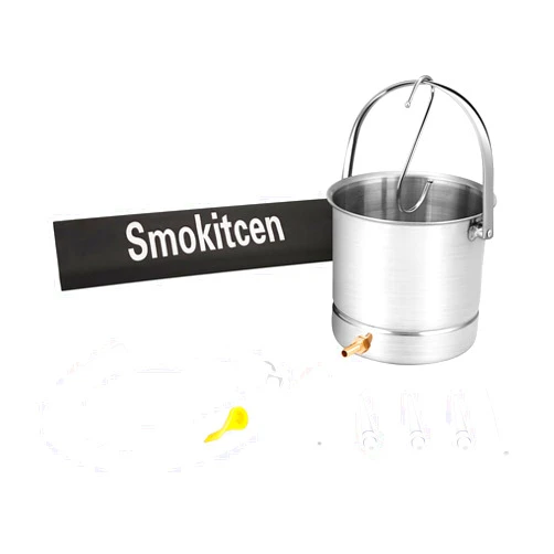 Smokitcen Coffee Enema Bucket Kit Stainless Steel 2 Quart Capacity for Cleansing Detox Enemas