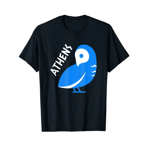 Peter2art Travel Holiday Vacation Souvenir Athens t-shirt cute Owl Greece Souvenir