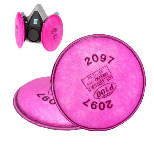 JOVS Particulate Filter 2097 Filter Cotton Compatible with 2097, Installed on P100Filter Retainer Replacement for 6000 7000 FF-4 Series （2 PCS/Pack）