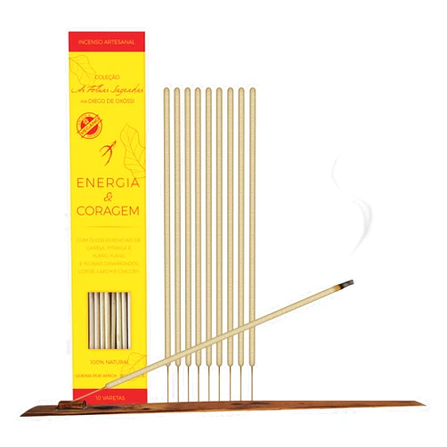 Casa Arole Aromatherapy Premium Incenses: Energy and Courage | Sacred Leaves Collection by Diego de Oxóssi