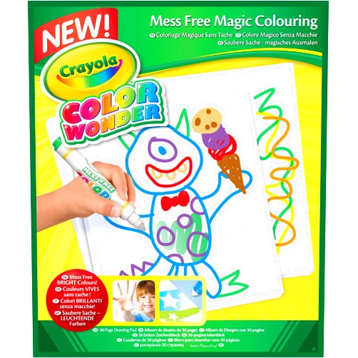 Crayola Color Wonder, Mess Free Coloring Pad, Refill Paper, 30 Blank Pages