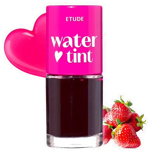 ETUDE Dear Darling Water Tint – Strawberry Ade | Korean Lip Stain & Lip Tint for Hydrated Pink Lips, Smudge-Proof Long-Lasting Lip & Cheek Makeup | K-Beauty Gift, Stocking Stuffers