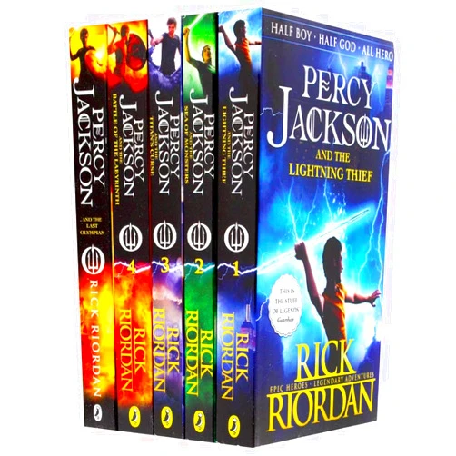 By Rick Riordan (Author) Percy Jackson Rick Riordan 5 Books Collection Pack Set(Percy Jackson and the Lightning Thief,Percy Jackson and the Battle of the Labyrinth,Percy Jackson and the Titan's Curse,Percy Jackson and the Sea of Monsters, Percy Jackson and the Last Olympian)
