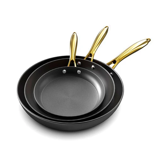 imarku Non Stick Frying Pans, Nonstick Cast Iron Skillets 3 Pcs - 8 Inch, 10 Inch and 12 Inch Nonstick Frying Pan Set, Professional Frying Pans Set, Nonstick Pan with Stay Cool Handle, Best Gifts