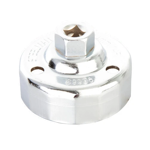 Steelman 64mm x 14 Flute Oil Filter Cap Wrench, 3-8 inch Drive, Low-Profile Design for Confined Space