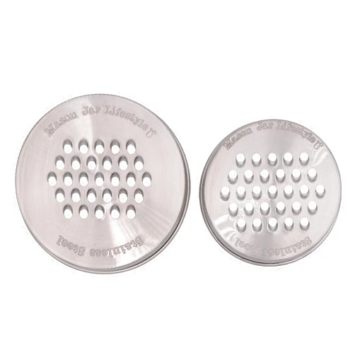 Mason Jar Lifestyle Regular and Wide Mouth Combo Pack Mason Jar Lifestyle Grater/Shredder Lids for Mason Jars
