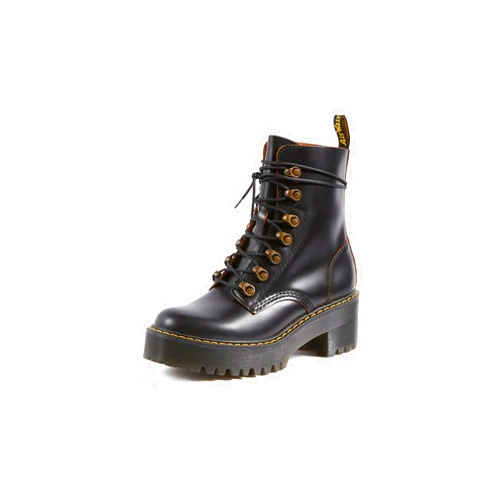 Dr. Martens Women's Leona Leather Heeled Boot Fashion