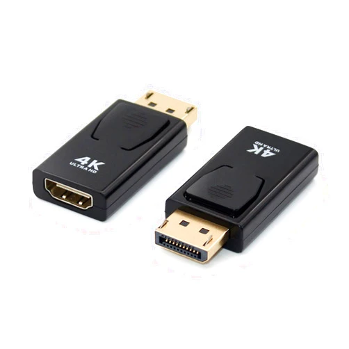 Sorthol 4K DisplayPort to HDMI Adapter, Uni-Directional Display Port DP to HDMI Adapter Male to Female Gold Plated 2K 3D 60Hz for HP, HDTV, Projector, Desktop & DisplayPort Devices