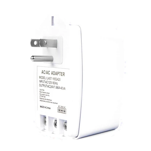 XZGm 24V 40VA Transformer, Doorbell Transformer Plug in Compatible with Nest, Ecobee, Sensi, Honeywell All Versions of Ring Doorbell Thermostat (Wireless White, 40.0, Watts)