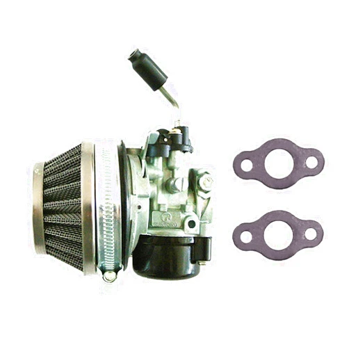 GUCIDDAK Carburetor & 58mm Silver Air Filter with Gaskets Kit For 49cc 60cc 66cc 80cc 2 Stroke Engine Motorized Bicycle