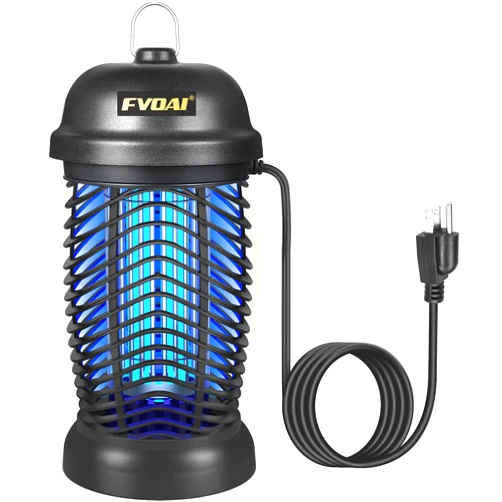 FVOAI Bug Zapper Outdoor, Electronic Mosquito Zapper Fly Zapper for Outdoor and Indoor (Black)