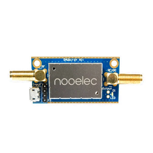 Nooelec SAWbird+ H1 Barebones - Premium Saw Filter & Cascaded Ultra-Low Noise Amplifier (LNA) Module for Hydrogen Line (21cm) Applications. 1420MHz Center Frequency
