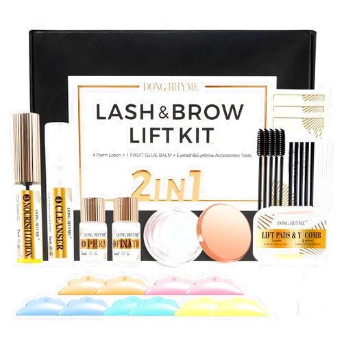 DONG RHYME Lash Lift Kit - Professional Brow Lamination Kit, Eyelash Perm Kit with Safe and Harmless Ingredients, Salon-Quality Eyelash Lift Kit Easy for Beginner Lash Perm Kit by DONG RHYME