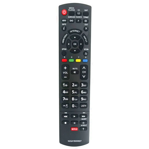 ALLIMITY New N2QAYB000827 Remote Control fit for Panasonic Smart Viera Full HD Plasma TV TC-50PS64 TC-65PS64 TC-P42S60 TC-P50S60 TC-P55S60 TC-P60S60 TC-P65S60 TC50PS64 TC65PS64 TCP42S60 TCP50S60 TCP55S60